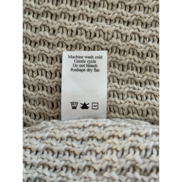 Coldwater Creek NWT Women's 3X Open-Front Sleeveless Cardigan Sweater Vest Beige - Picture 11 of 13